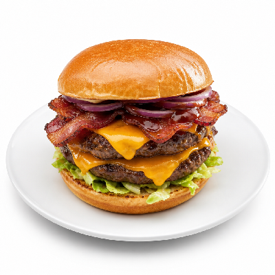 Culver's The Smokehouse BBQ Cheddar Pub Burger Double