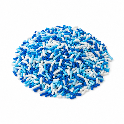Culver's Toppings Sprinkles Blue and White