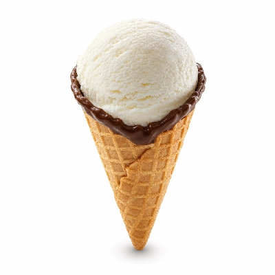 Culver's Vanilla Chocolate Dipped Waffle Cone 1 Scoop