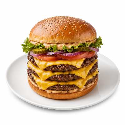 Culver's Wisconsin Big Cheese Pub Burger Triple