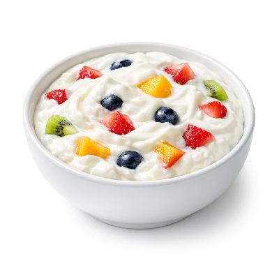 Dairy and egg yogurt greek fruit whole milk