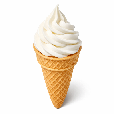 Dairy Queen Waffle Treats Plain Cone with Soft Serve