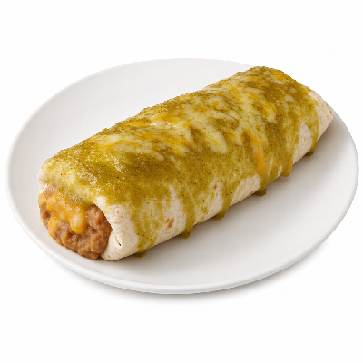 Del Taco 0.5 Lb Bean & Cheese Burrito (Green)