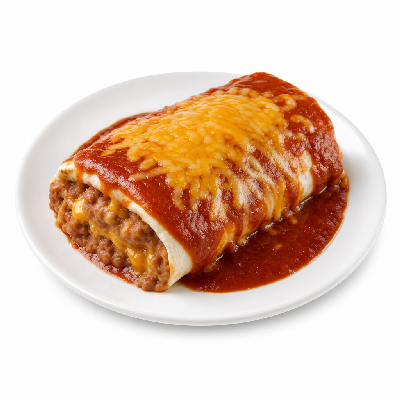 Del Taco 0.5 Lb Bean & Cheese Burrito (Red)