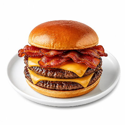 Del Taco American Grill Bacon Double Del Cheeseburger