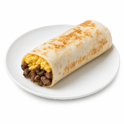 Del Taco Breakfast Burrito Carne Asada