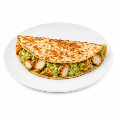 Del Taco Crispy Chicken & Guac Stuffed Quesadilla Taco