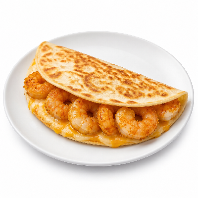 Del Taco Crispy Jumbo Shrimp Stuffed Quesadilla Taco