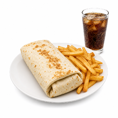 Del Taco Del Combo Burrito ( Fries & Drink)