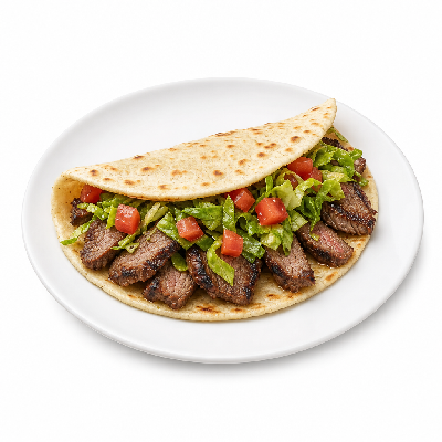 Del Taco Tacos Carne Asada Steak Flatbread