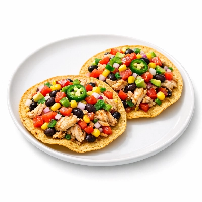 Divine Chicken and Veggie Tostadas