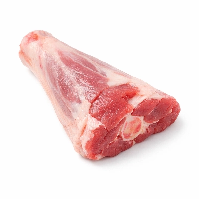 Lamb domestic leg shank half separable lean and fat trimmed to 1/8" choice raw