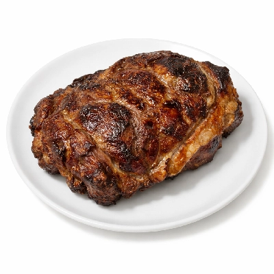 Lamb domestic shoulder whole arm and blade separable lean fat trimmed to 1/4" choice cooked broiled