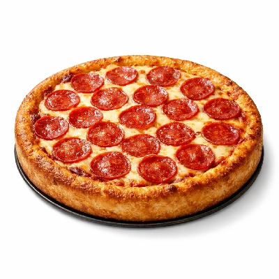 Domino 14" pepperoni pizza ultimate deep dish crust