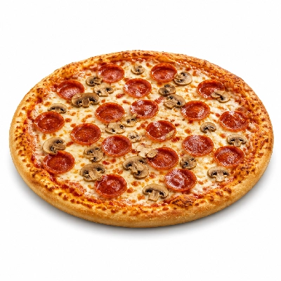 Domino's 12 Inch Parmesan Stuffed Crust with Mushrooms Pepperoni and Cheese