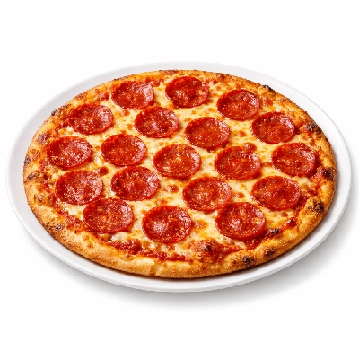 Domino's 14" pepperoni pizza crunchy thin crust