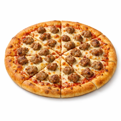 Domino's 14" sausage pizza classic hand-tossed crust