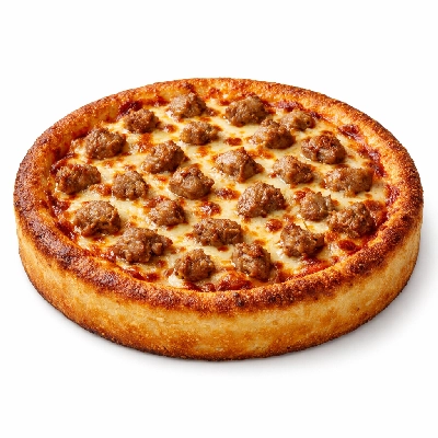 Domino's 14" sausage pizza ultimate deep dish crust