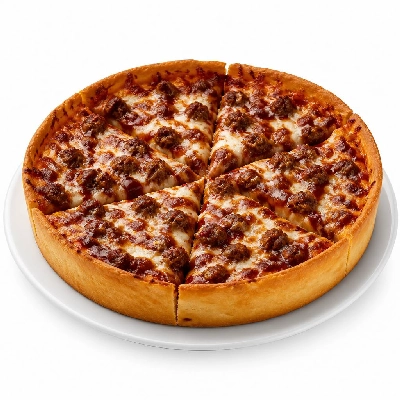 Domino's Impossible BBQ Burger Pizza Deep Pan