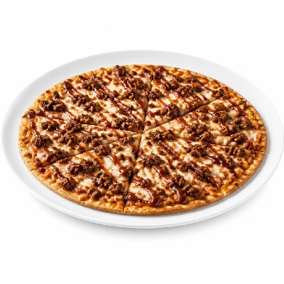 Domino's Impossible BBQ Burger Pizza Thin N Crispy