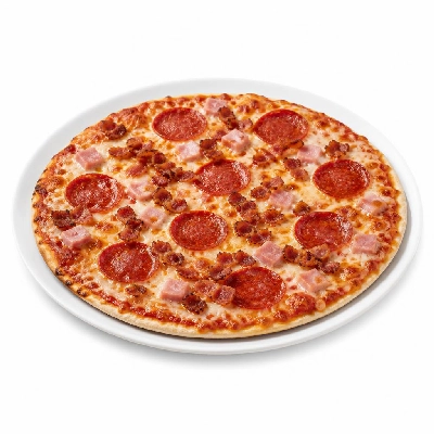 Domino's Thin Crust Pepperoni Bacon Ham Medium Pizza