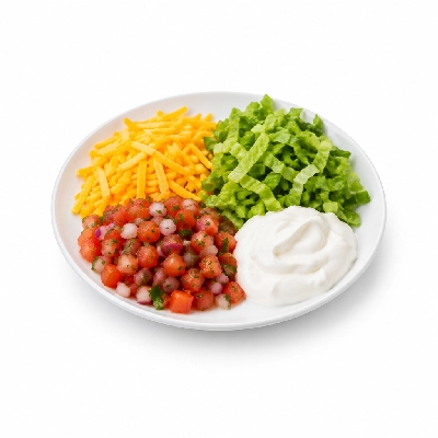 Don Pablo's Sizzlin' Fajitas Fixin's Cold Set (Cheese Lettuce Pico Sour Cream)