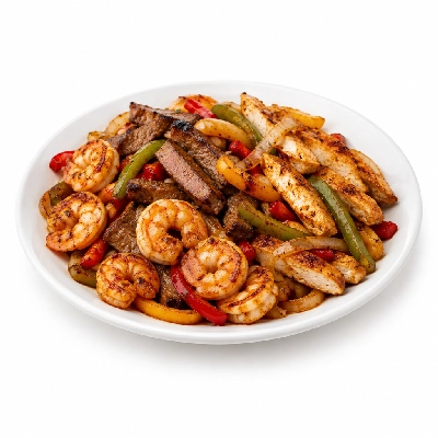 Don Pablo's Sizzlin' Fajitas Trio Steak Shrimp & Chicken