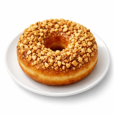 Donut with Nut Topping