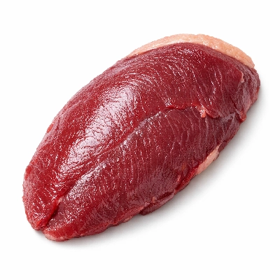 Duck wild breast meat only raw
