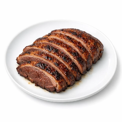 Duck young duckling domesticated white pekin breast meat only boneless cooked without skin broiled