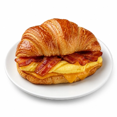 Dunkin' Donuts Bacon Egg and Cheese Croissant