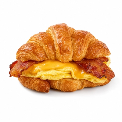 Dunkin' Donuts Breakfast Sandwiches Bacon Egg & Cheese on Croissant