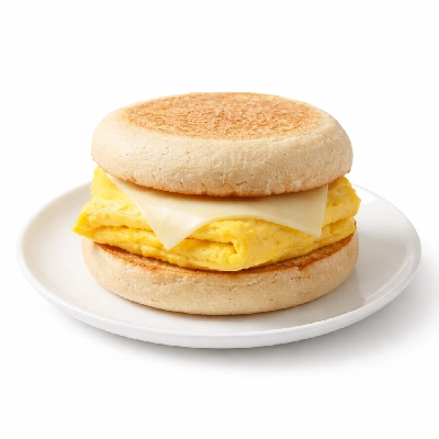 Dunkin' Donuts Breakfast Sandwiches Egg and Cheese Heaven on English Muffin