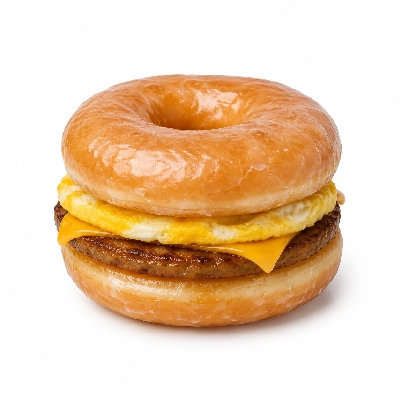 Dunkin' Donuts Breakfast Sandwiches Glazed Donut