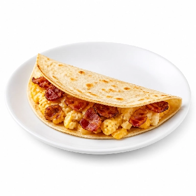 Dunkin' Donuts Breakfast Taco with Bacon