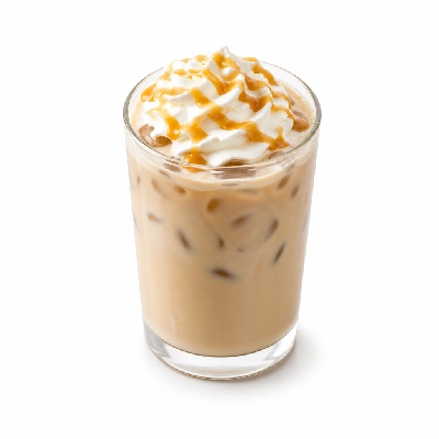Dunkin' Donuts Caramel Craze Iced Signature Latte with Skim Milk Small