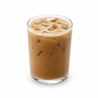 Dunkin' Donuts Coffee Caramel Mocha Iced with Cream Medium