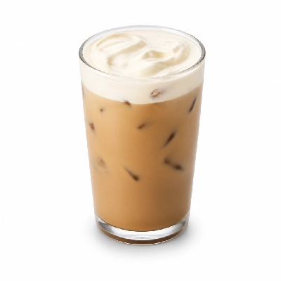 Dunkin' Donuts Coffee Caramel Mocha Iced with Cream Small