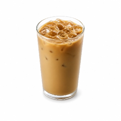Dunkin' Donuts Coffee Iced Darka Roast with Cream and Sugar Large