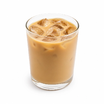 Dunkin' Donuts Coffee Iced Darka Roast with Cream and Sugar Small