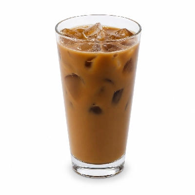 Dunkin' Donuts Coffee Iced Darka Roast with Skim Milk and Splenda Large
