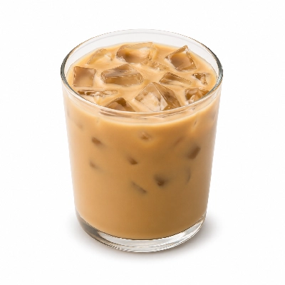Dunkin' Donuts Coffee Iced Darka Roast with Skim Milk and Splenda Medium