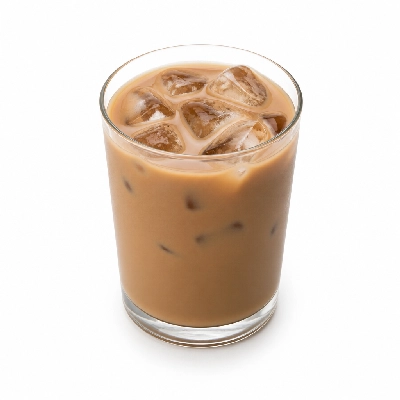 Dunkin' Donuts Coffee Iced Darka Roast with Skim Milk and Splenda Small