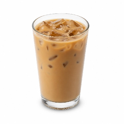 Dunkin' Donuts Coffee Iced with Skim Milk and Splenda Small