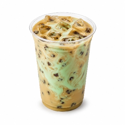 Dunkin' Donuts Coffee Mint Chocolate Chip with Cream Large