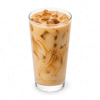 Dunkin' Donuts Coffee Pumpkin Swirl Iced Macchiato with Whole Milk Lrg