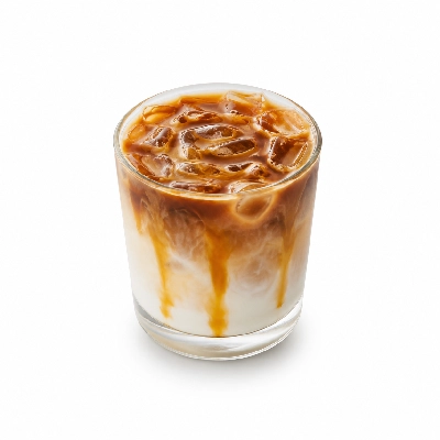 Dunkin' Donuts Coffee Pumpkin Swirl Iced Macchiato with Whole Milk Sm