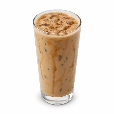 Dunkin' Donuts Espresso Beverages Caramel Mocha Latte with Skim Milk Large