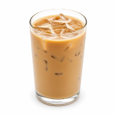 Dunkin' Donuts Espresso Beverages Iced Caramel Latte Lite Large 56% Fewer Calories Than Our Swirl Made with Skim Milk