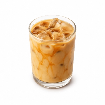 Dunkin' Donuts Espresso Beverages Iced Caramel Latte Lite Small 56% Fewer Calories Than Our Swirl Made with Skim Milk